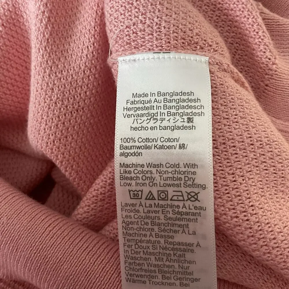 J.Crew Factory iced quartz Cotton seed-stitch‎ crewneck sweater M